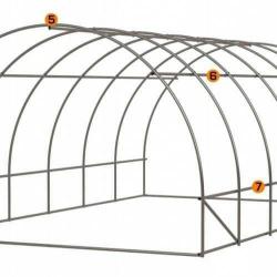 Seră 6x4x2,5m